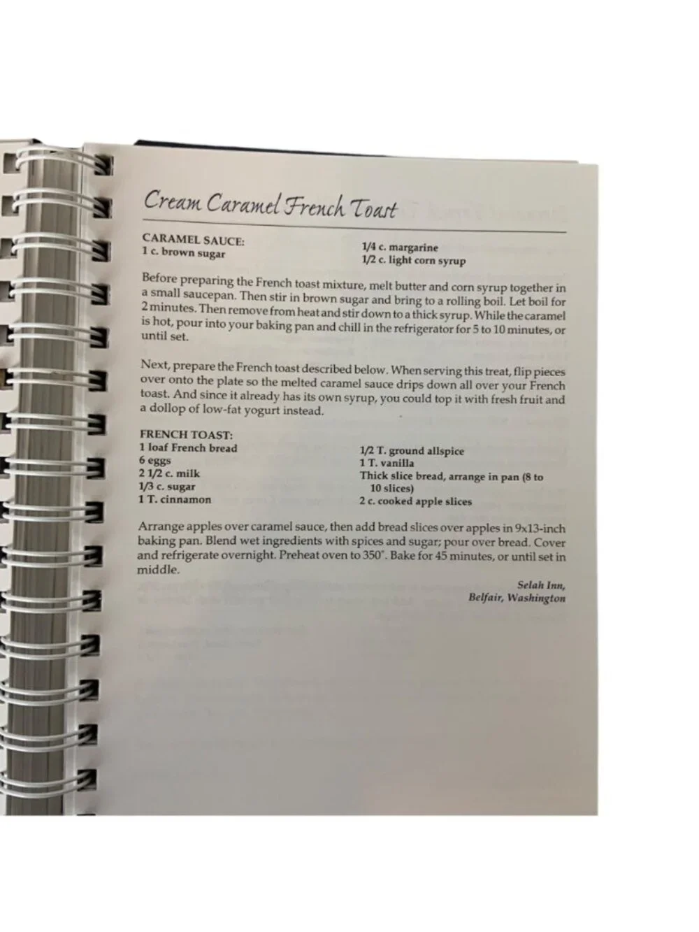 Northwest Mornings Washington Bed & Breakfast Guild Cookbook Favorite Recipes 20